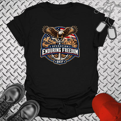 NavyHumor Everyday Tee Black / S Operation Enduring Freedom