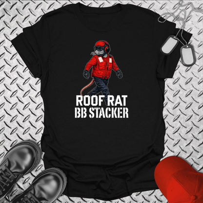 NavyHumor Everyday Tee Black / S Red Roof Rat - BB Stacker