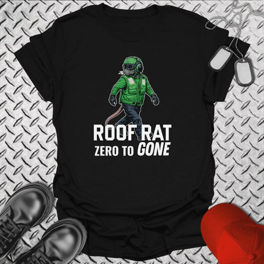 NavyHumor Everyday Tee Black / S Roof Rat - Green