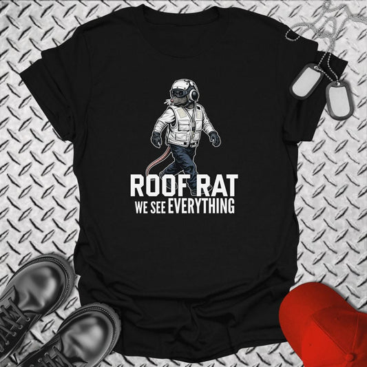 NavyHumor Everyday Tee Black / S Roof Rat - White