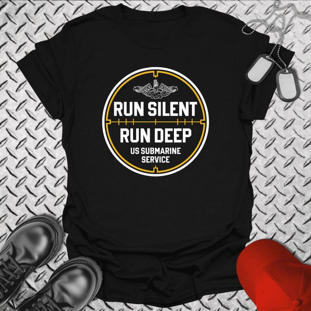 NavyHumor Everyday Tee Black / S Run Silent - Run Deep