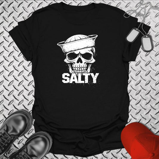 NavyHumor Everyday Tee Black / S Salty Skull