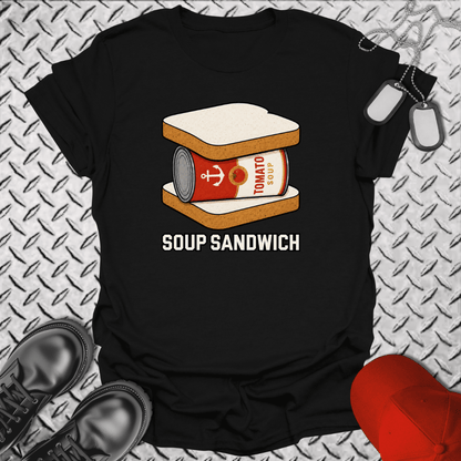 NavyHumor Everyday Tee Black / S Soup Sandwich