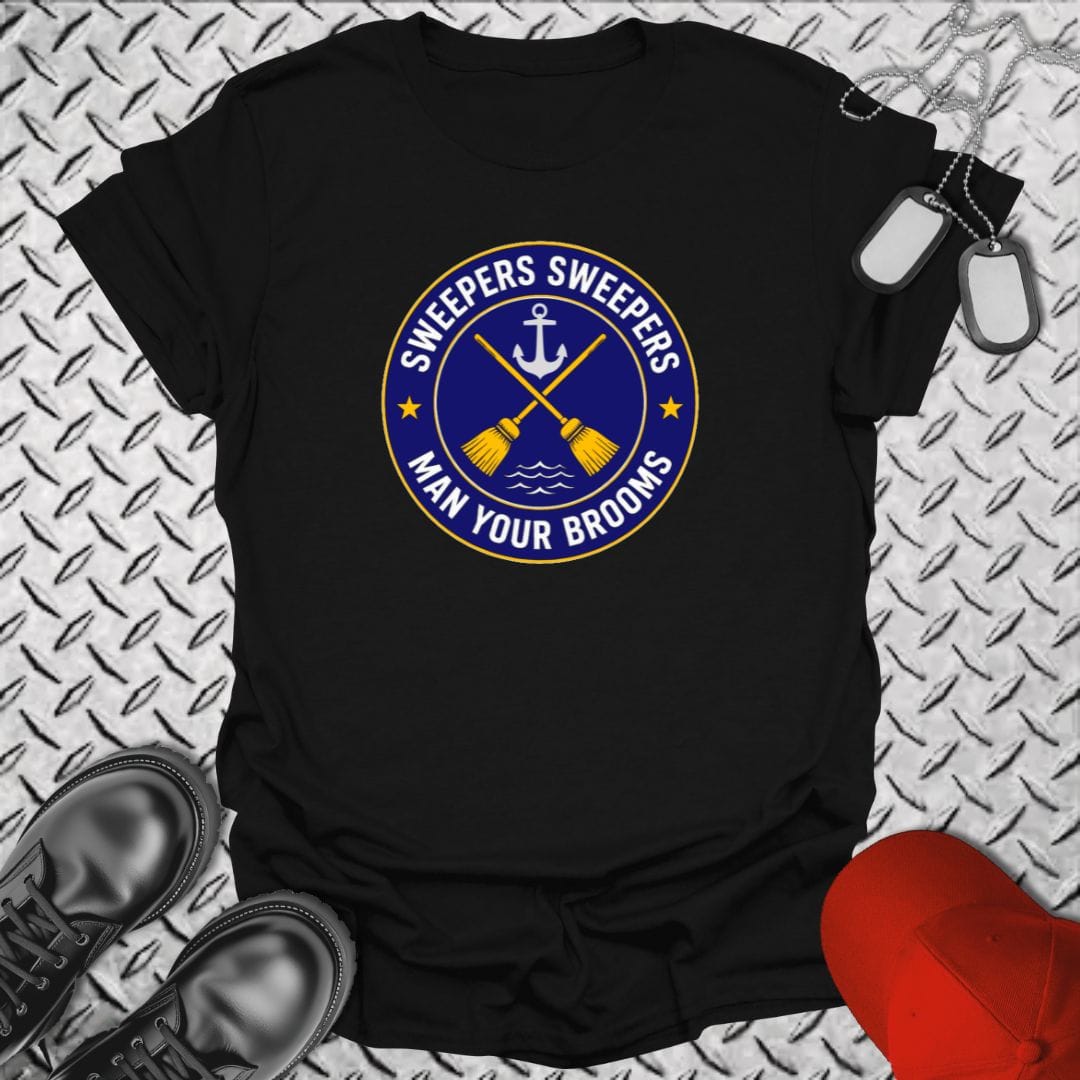 NavyHumor Everyday Tee Black / S Sweepers Sweepers