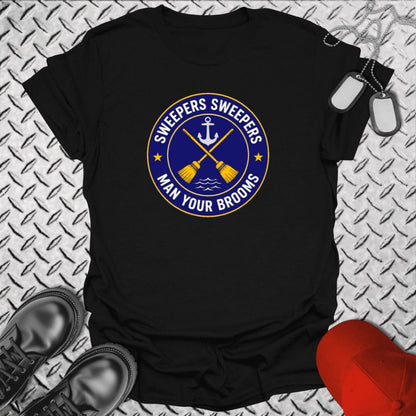 NavyHumor Everyday Tee Black / S Sweepers Sweepers