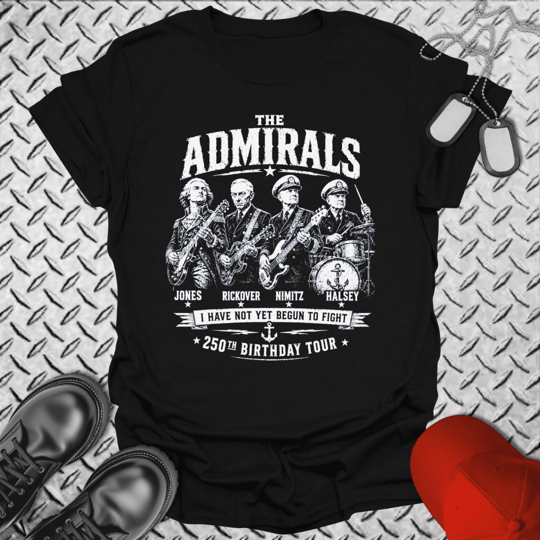 NavyHumor Everyday Tee Black / S The Admirals - U.S. Birthday Tour