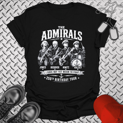 NavyHumor Everyday Tee Black / S The Admirals - U.S. Birthday Tour