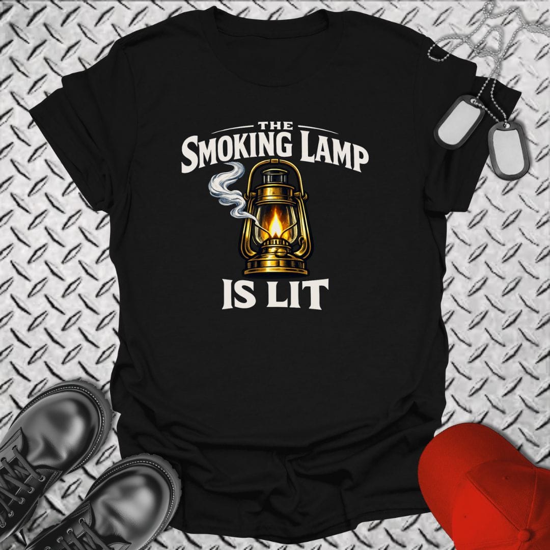 NavyHumor Everyday Tee Black / S The Smoking Lamp Is Lit