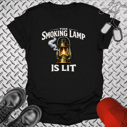 NavyHumor Everyday Tee Black / S The Smoking Lamp Is Lit
