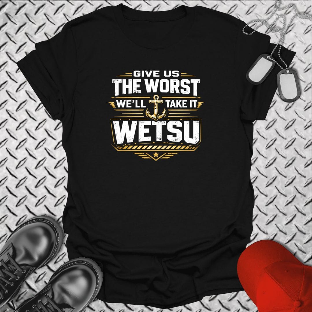 NavyHumor Everyday Tee Black / S WETSU - We Eat This Sh*t Up