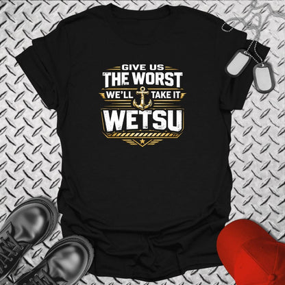 NavyHumor Everyday Tee Black / S WETSU - We Eat This Sh*t Up