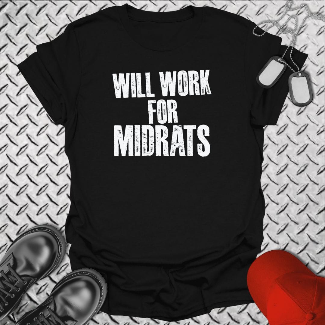 NavyHumor Everyday Tee Black / S Will Work For Midrats