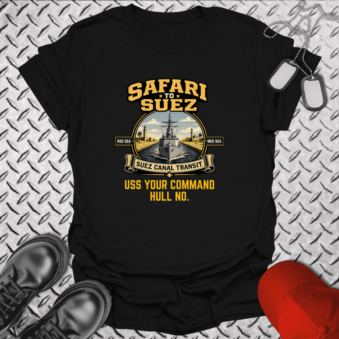 NavyHumor Everyday Tee Black / S "Your Command" Suez Canal Transit