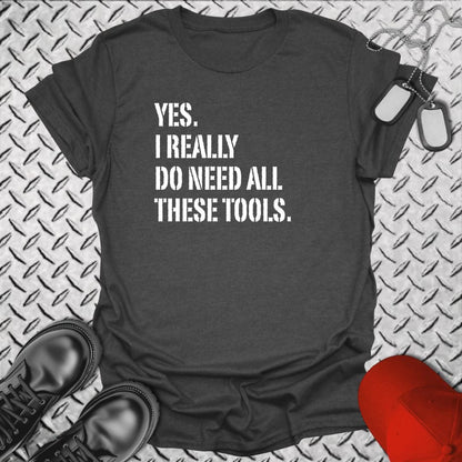 NavyHumor Everyday Tee Dark Heather / S All These Tools