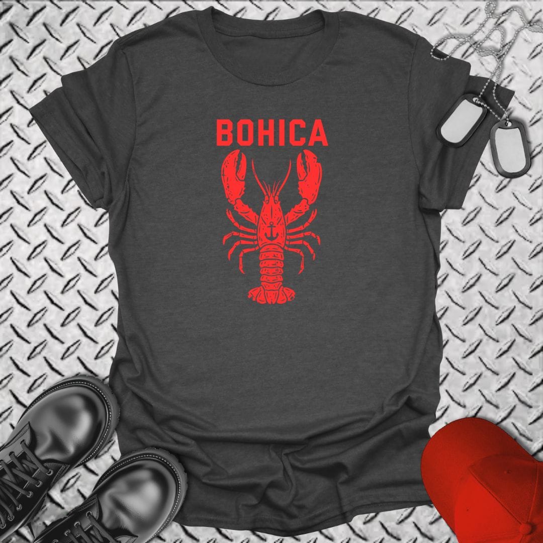 NavyHumor Everyday Tee Dark Heather / S BOHICA Lobster