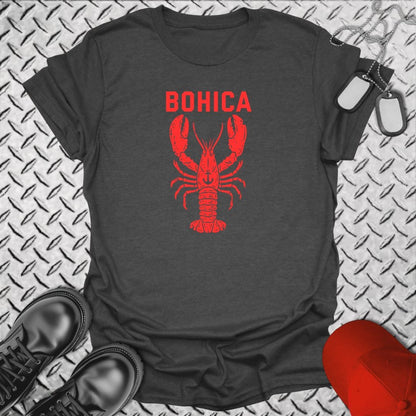 NavyHumor Everyday Tee Dark Heather / S BOHICA Lobster