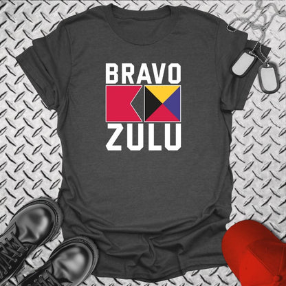 NavyHumor Everyday Tee Dark Heather / S Bravo Zulu