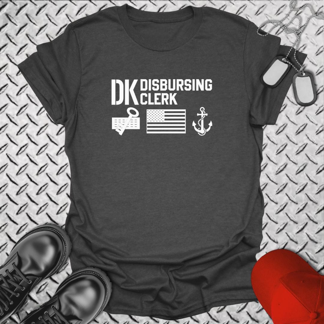 NavyHumor Everyday Tee Dark Heather / S DK - Flag & Anchor