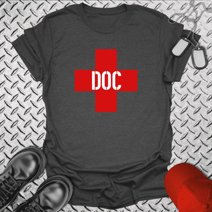 NavyHumor Everyday Tee Dark Heather / S DOC - HM Corpsman