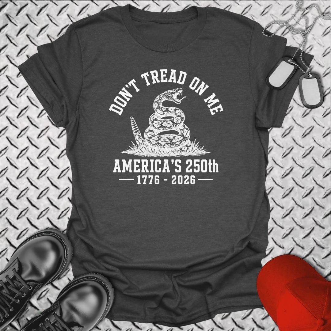 NavyHumor Everyday Tee Dark Heather / S Don't Tread On Me 250th
