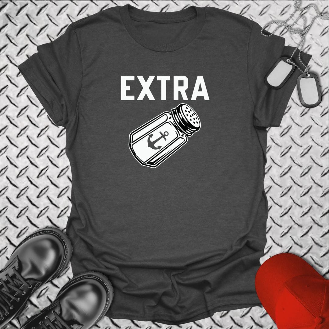NavyHumor Everyday Tee Dark Heather / S Extra Salty Shaker