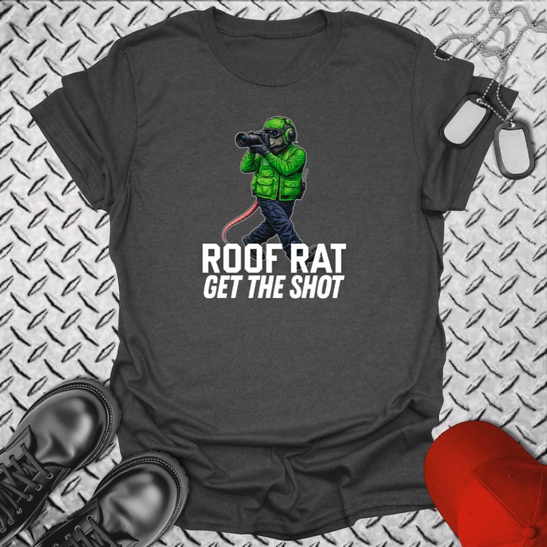 NavyHumor Everyday Tee Dark Heather / S Green Roof Rat - Media
