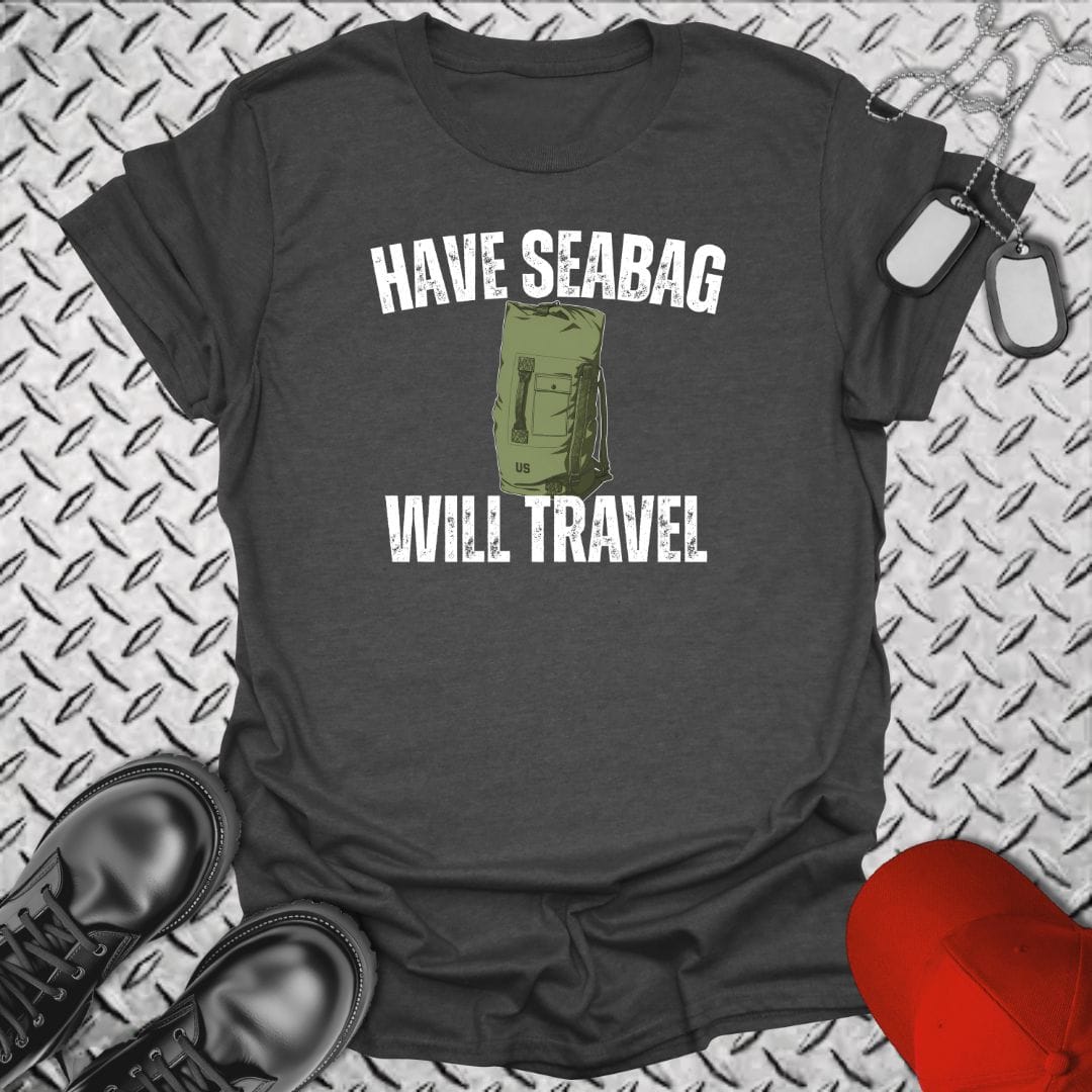 NavyHumor Everyday Tee Dark Heather / S Have Seabag, Will Travel