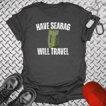 NavyHumor Everyday Tee Dark Heather / S Have Seabag, Will Travel