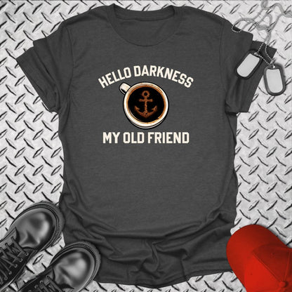 NavyHumor Everyday Tee Dark Heather / S Hello Darkness - Navy Coffee