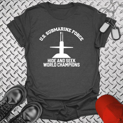 NavyHumor Everyday Tee Dark Heather / S Hide & Seek Champions