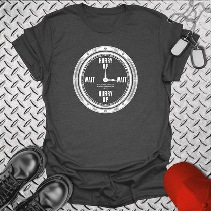 NavyHumor Everyday Tee Dark Heather / S Military Time