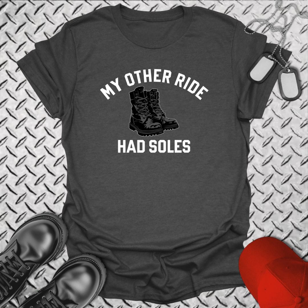 NavyHumor Everyday Tee Dark Heather / S My Other Ride Had Soles