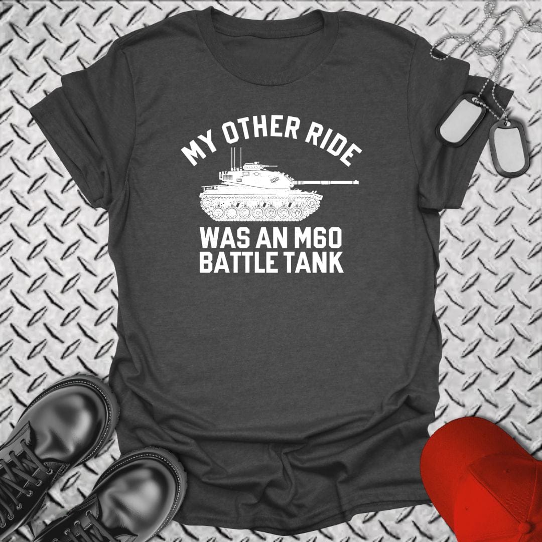 NavyHumor Everyday Tee Dark Heather / S My Other Ride Was An M60