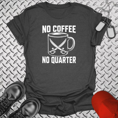 NavyHumor Everyday Tee Dark Heather / S No Coffee, No Quarter