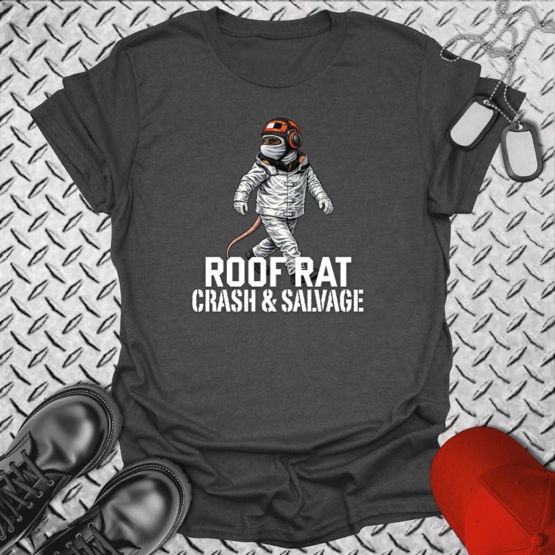 NavyHumor Everyday Tee Dark Heather / S Red Roof Rat - Crash & Salvage