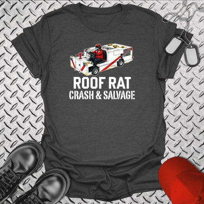 NavyHumor Everyday Tee Dark Heather / S Red Roof Rat - P25 Fire Truck