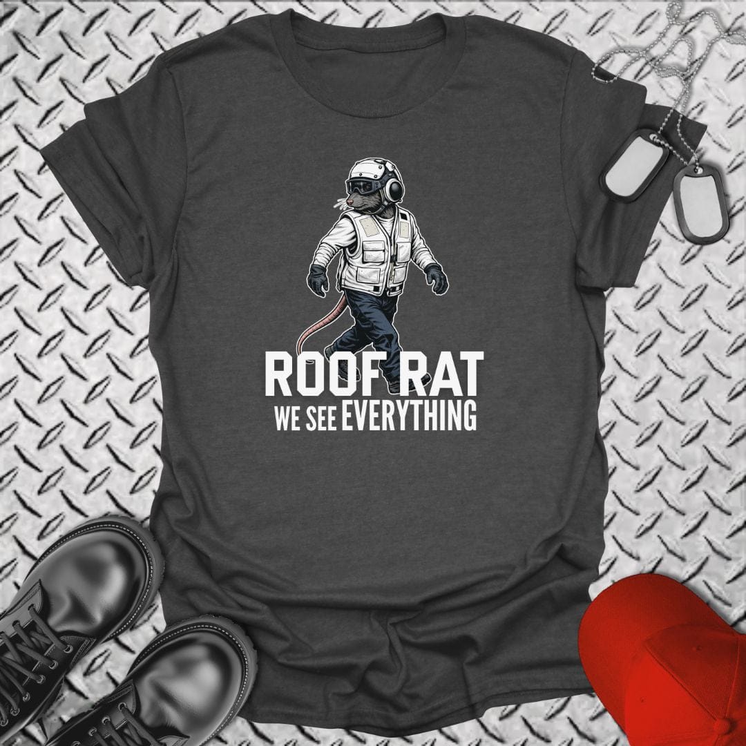 NavyHumor Everyday Tee Dark Heather / S Roof Rat - White