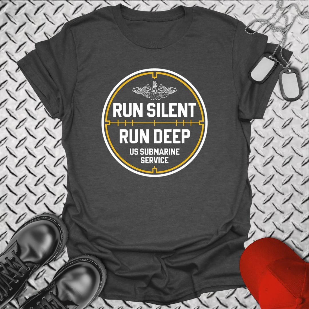 NavyHumor Everyday Tee Dark Heather / S Run Silent - Run Deep