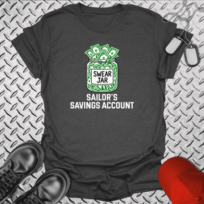 NavyHumor Everyday Tee Dark Heather / S Sailor's Savings Account
