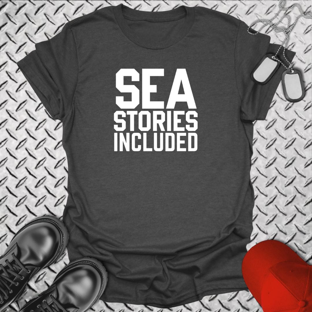 NavyHumor Everyday Tee Dark Heather / S Sea Stories Included