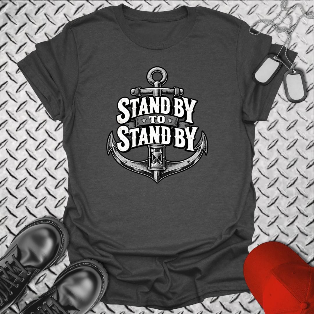 NavyHumor Everyday Tee Dark Heather / S Stand By To Stand By