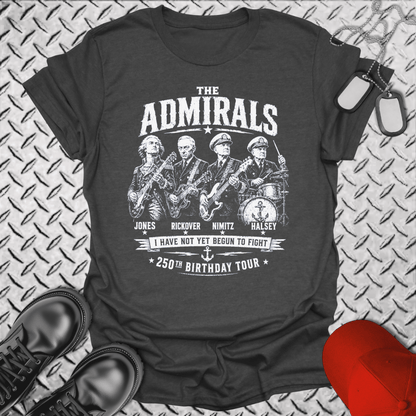 NavyHumor Everyday Tee Dark Heather / S The Admirals - U.S. Birthday Tour
