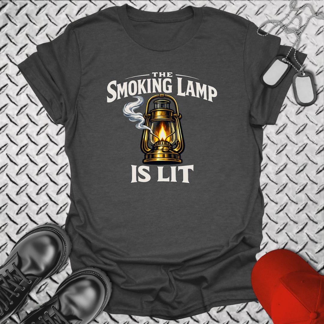 NavyHumor Everyday Tee Dark Heather / S The Smoking Lamp Is Lit