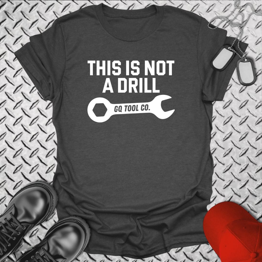 NavyHumor Everyday Tee Dark Heather / S This Is Not A Drill