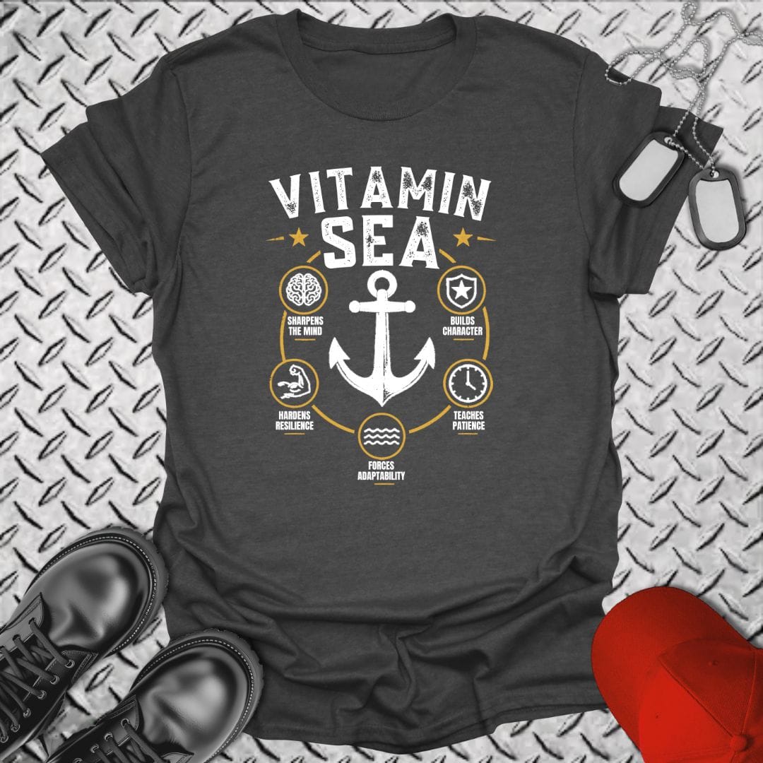 NavyHumor Everyday Tee Dark Heather / S Vitamin Sea