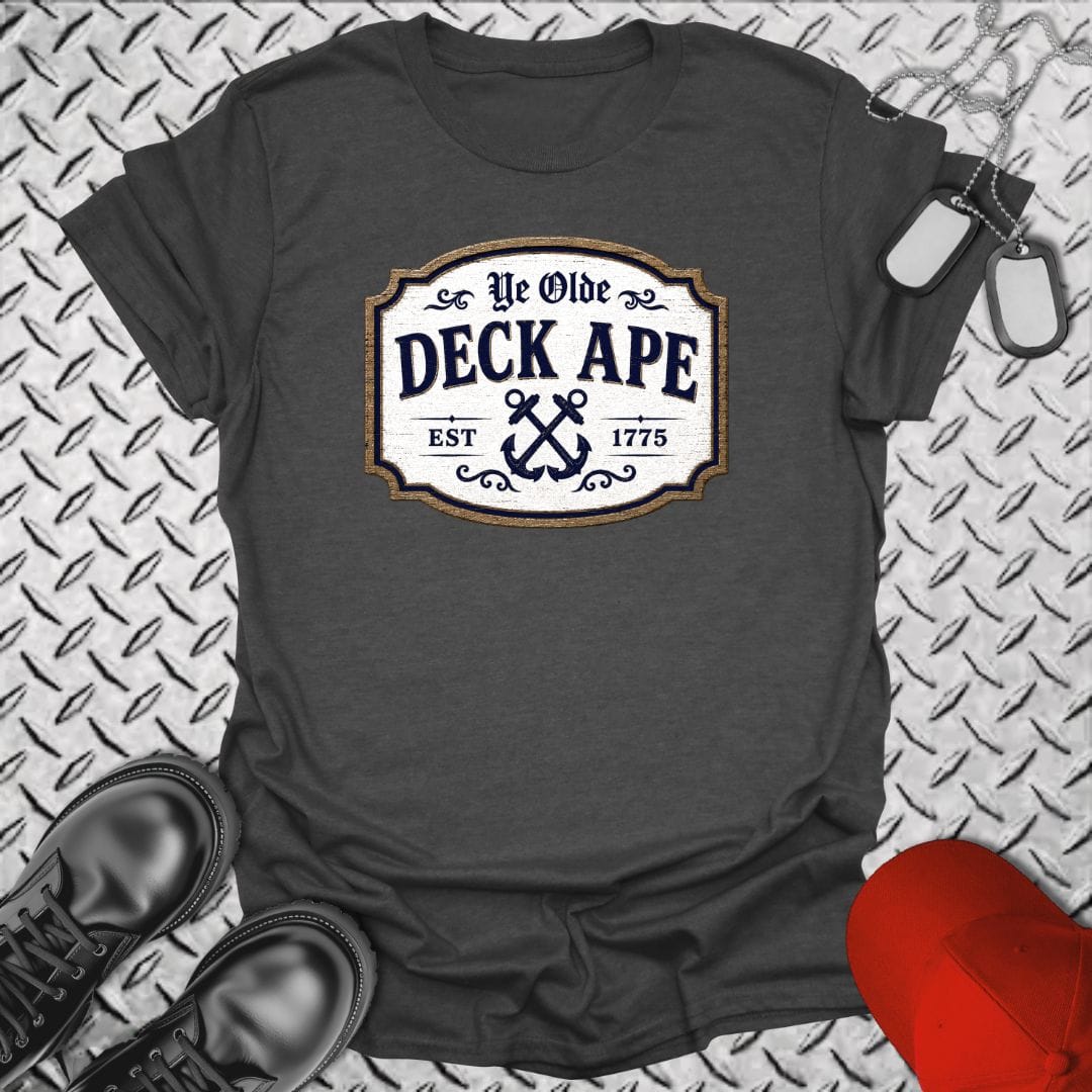 NavyHumor Everyday Tee Dark Heather / S Ye Olde Deck Ape