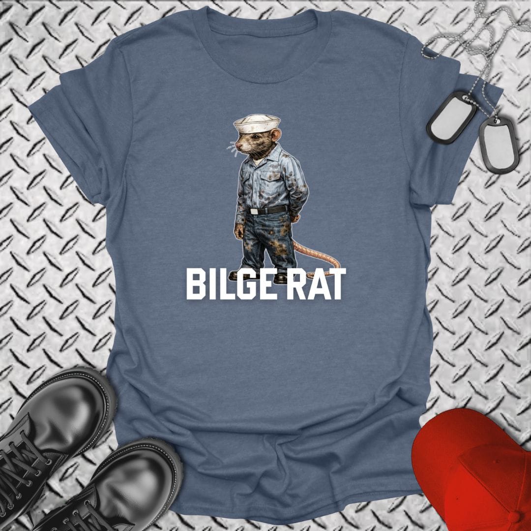 NavyHumor Everyday Tee Heather Indigo / S Bilge Rat