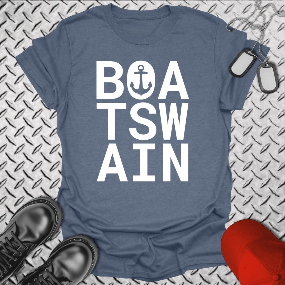 NavyHumor Everyday Tee Heather Indigo / S Bold Boatswain