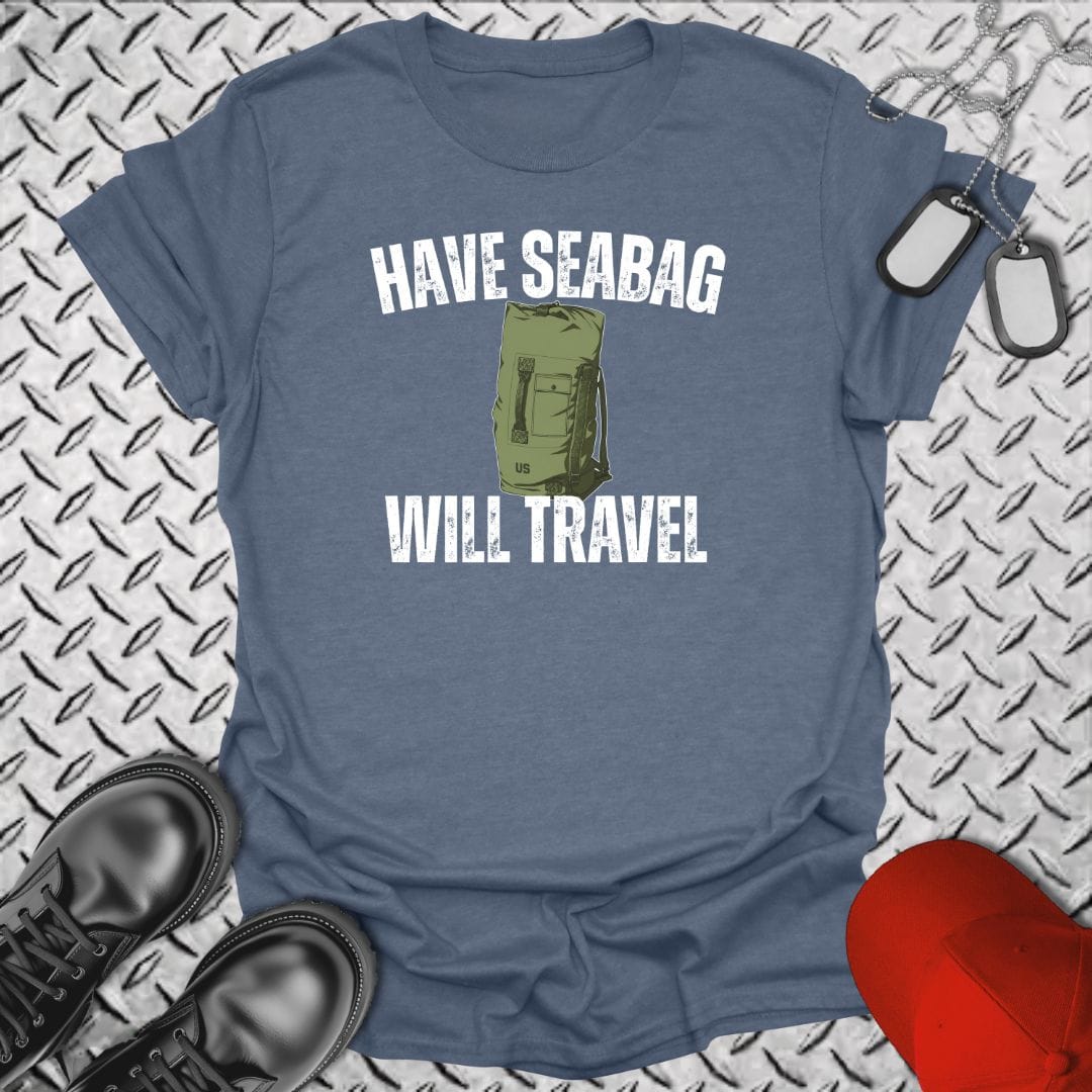 NavyHumor Everyday Tee Heather Indigo / S Have Seabag, Will Travel