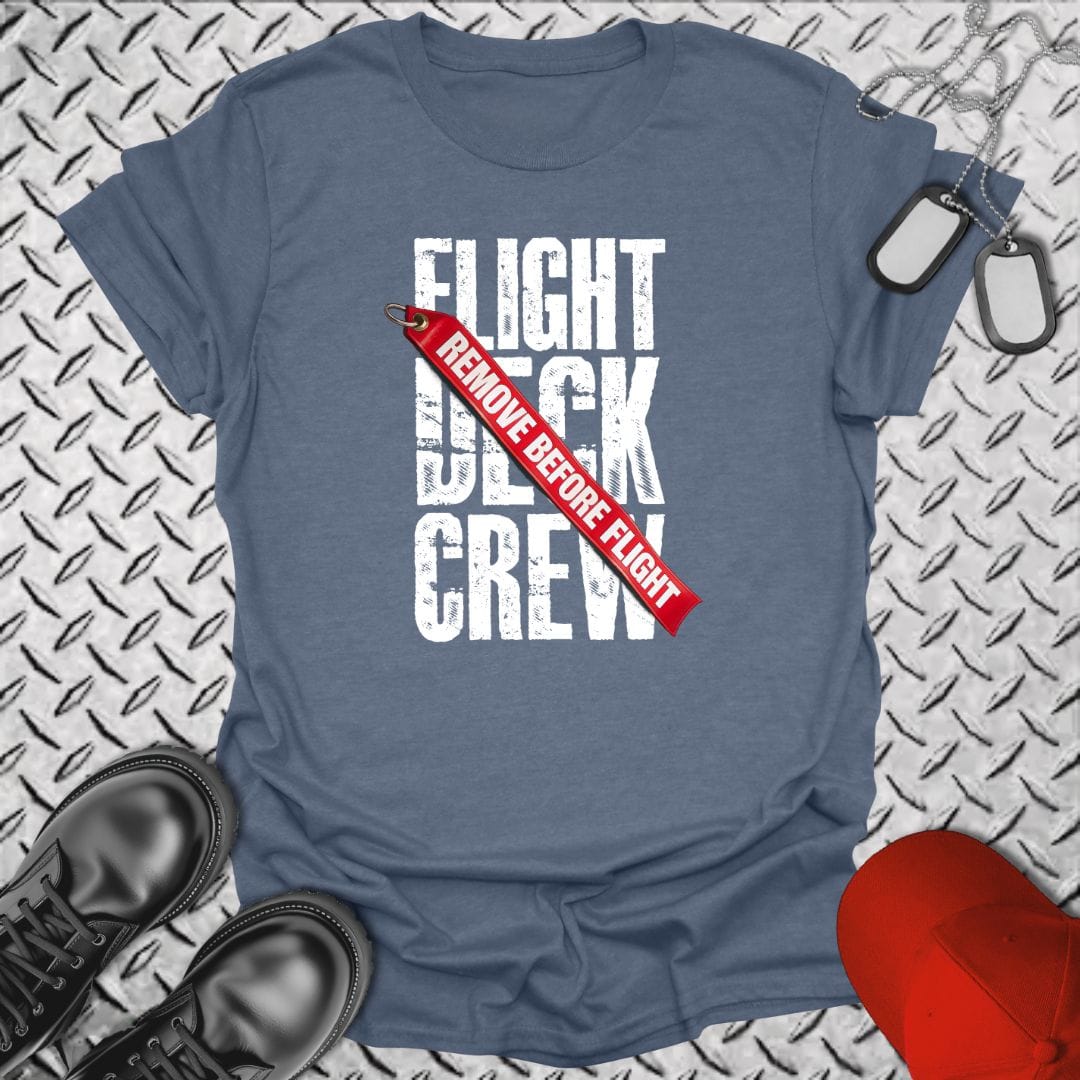 NavyHumor Everyday Tee Heather Indigo / S Remove Before Flight